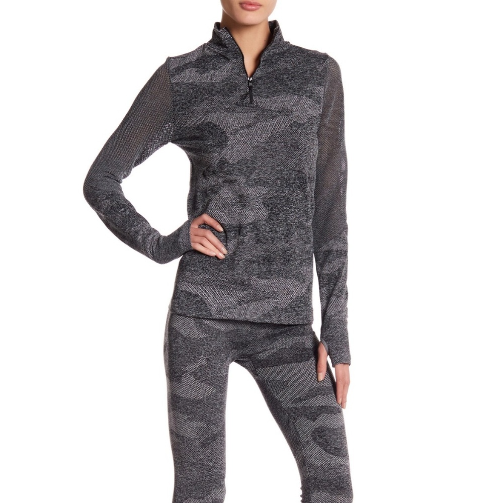 C & C California Camo Mesh Contrast Pullover